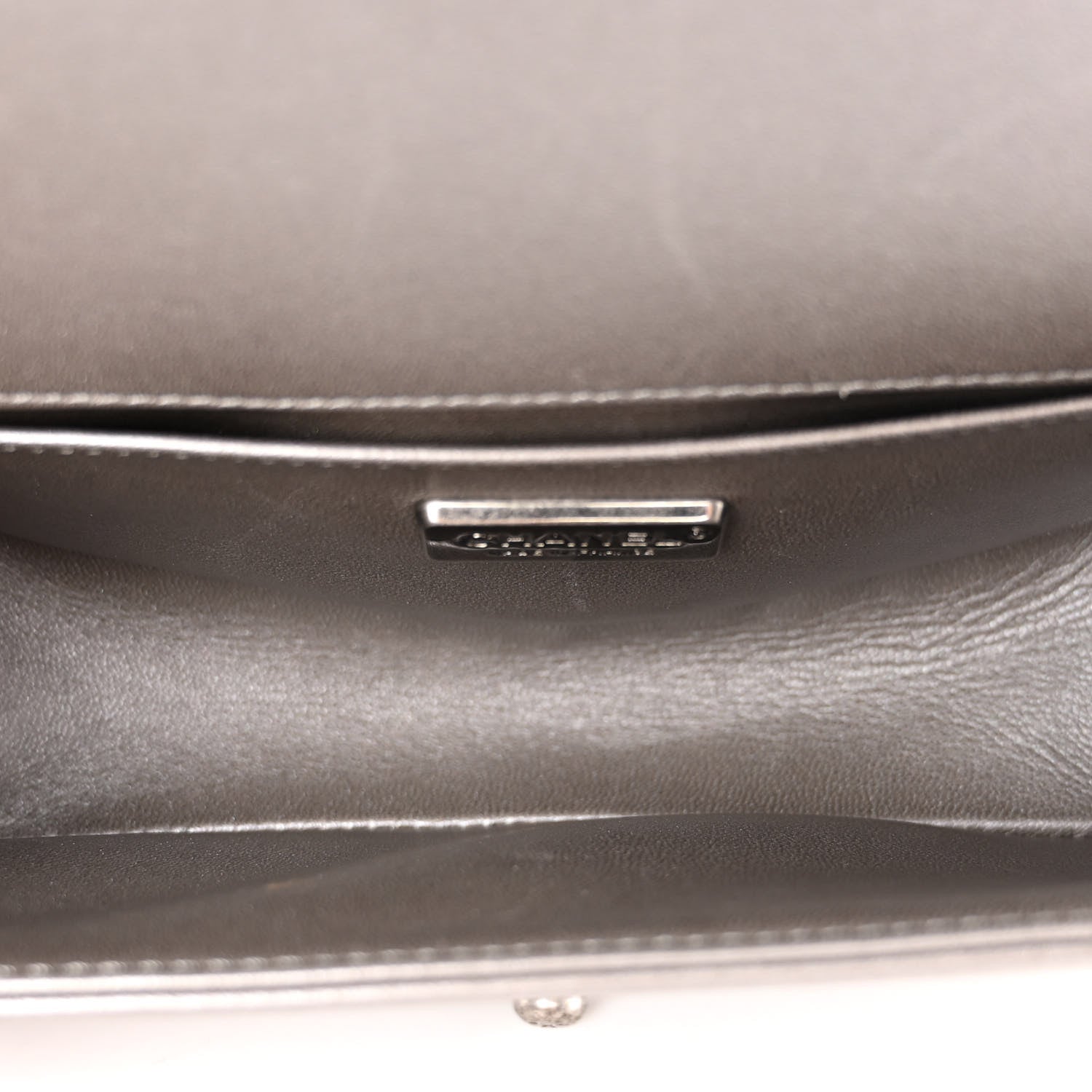 Chanel Galuchat Stingray Small Boy Flap Silver 5 of 11
