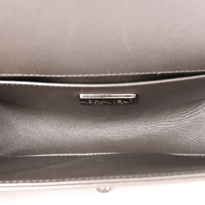 Chanel Galuchat Stingray Small Boy Flap Silver 5 of 11