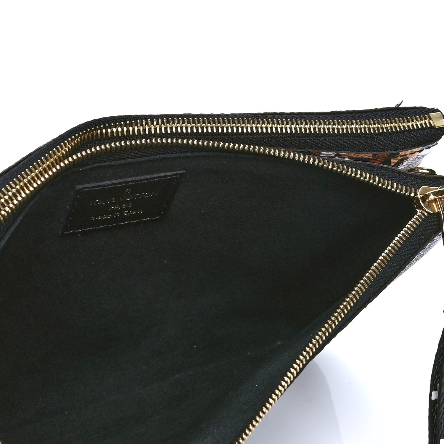 Louis Vuitton Monogram Giant Jungle Pochette Double Zip Black 4 of 4