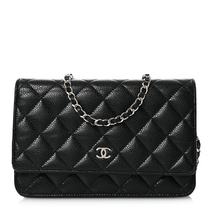 Chanel Caviar Quilted Wallet on Chain WOC Black 1 of 13