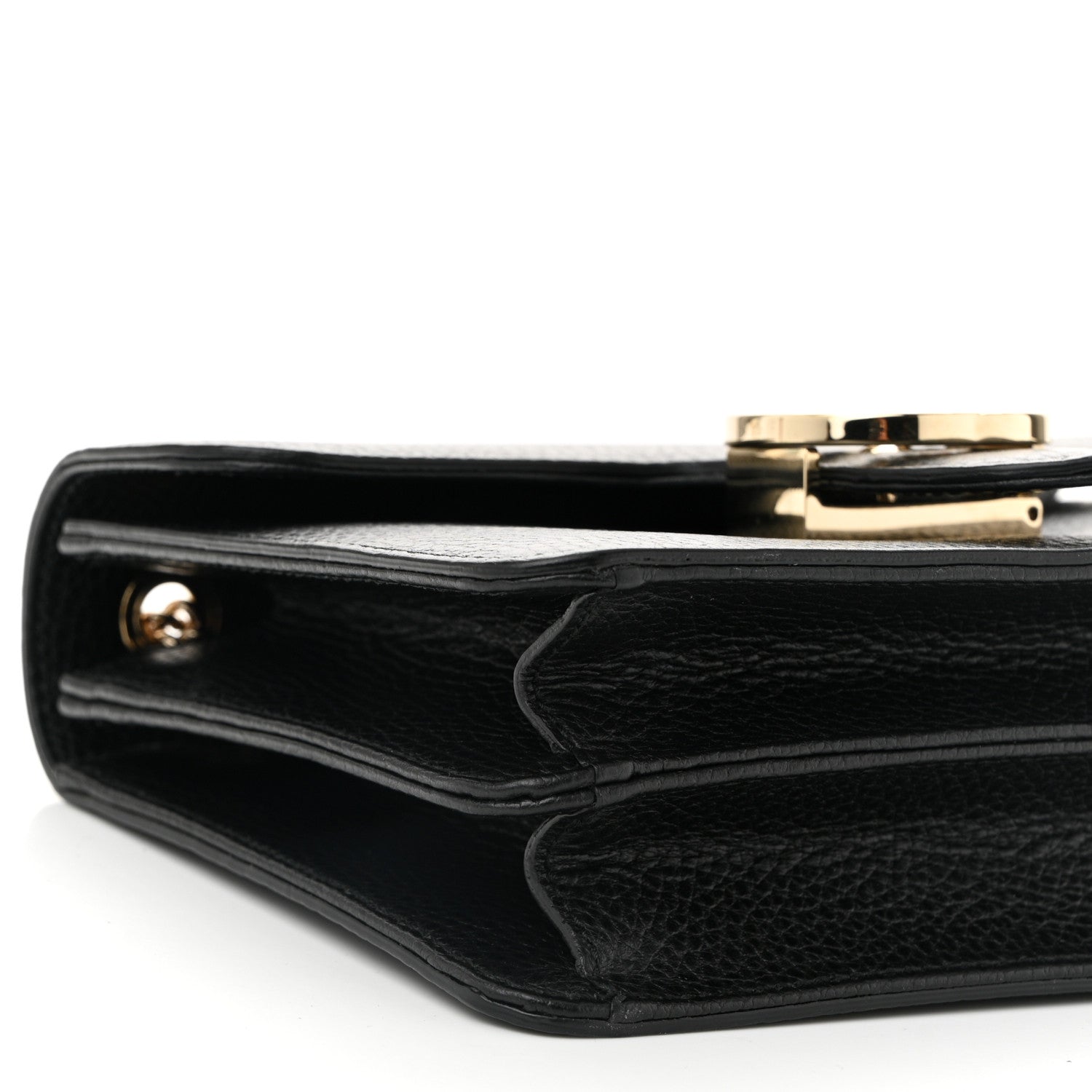Gucci Dollar Calfskin Small Interlocking G Shoulder Bag Black 9 of 10