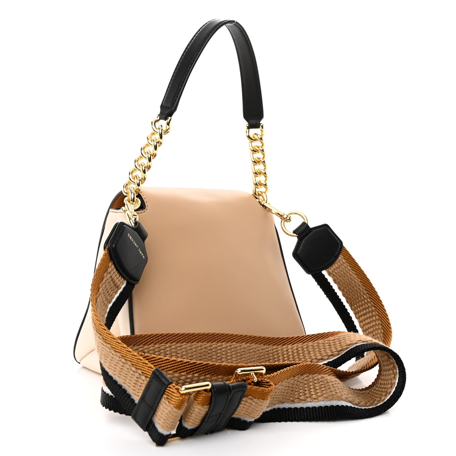 Marc Jacobs Calfskin Colorblock J Marc Chain Mini Satchel Cathay Spice Multicolor 3 of 9