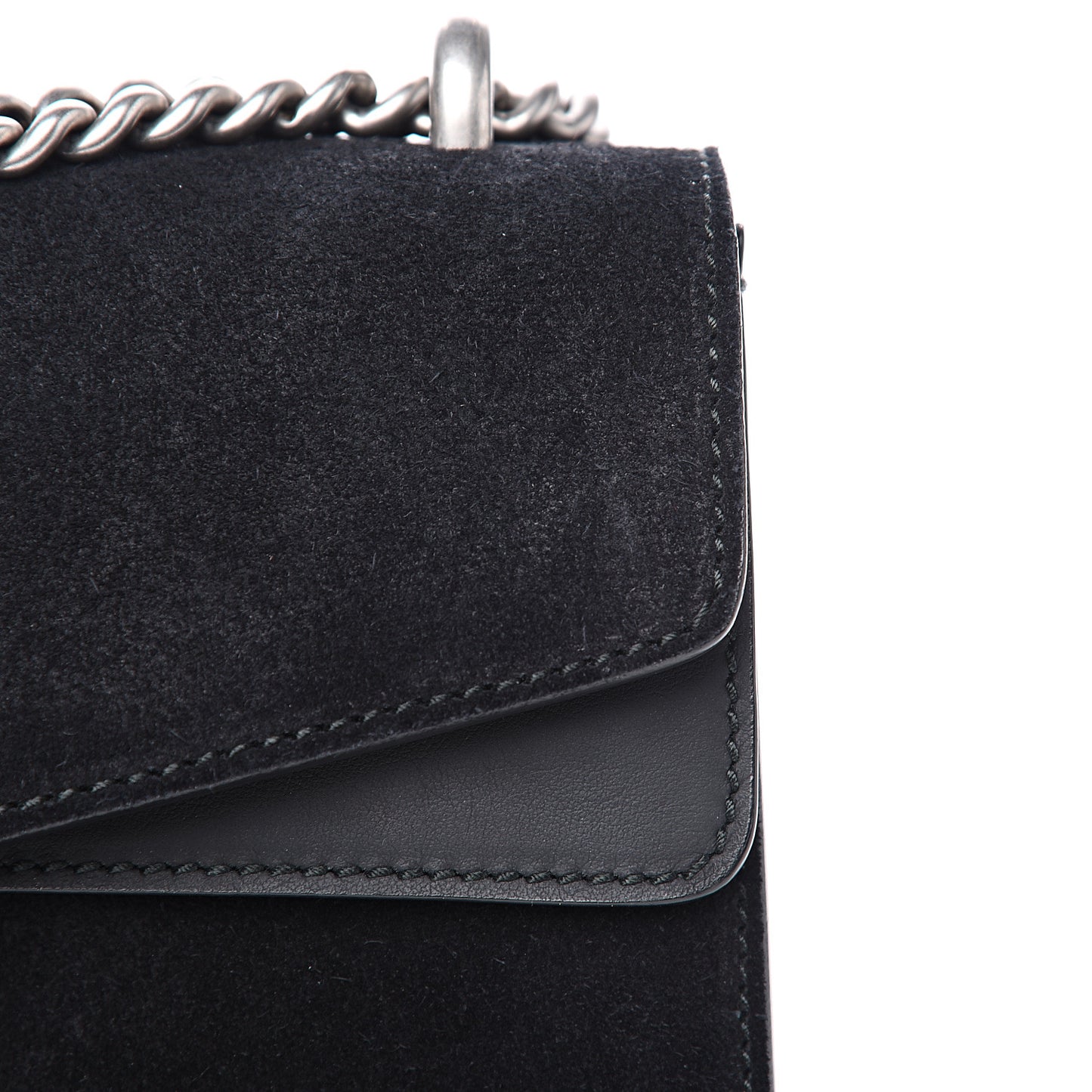 Suede Small Dionysus Shoulder Bag Black