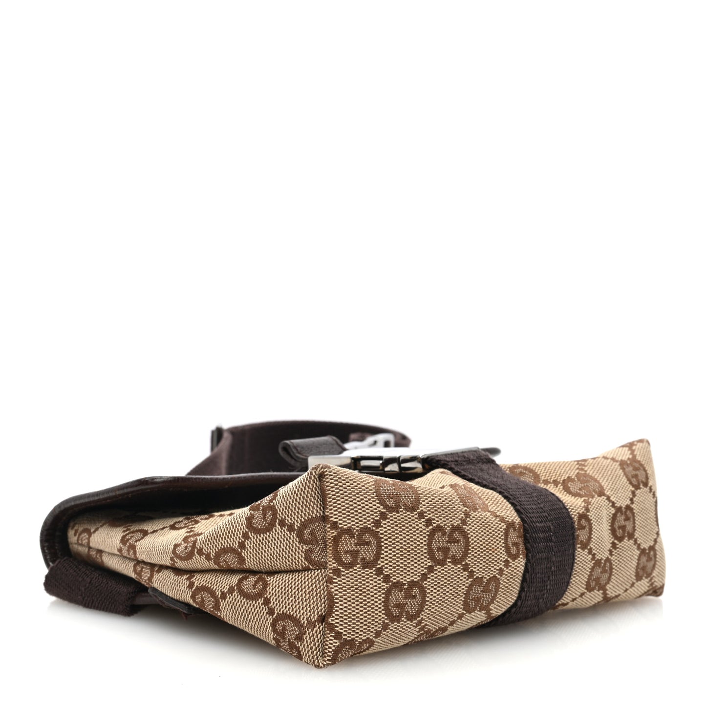 Monogram Waist Pouch Bag Dark Brown
