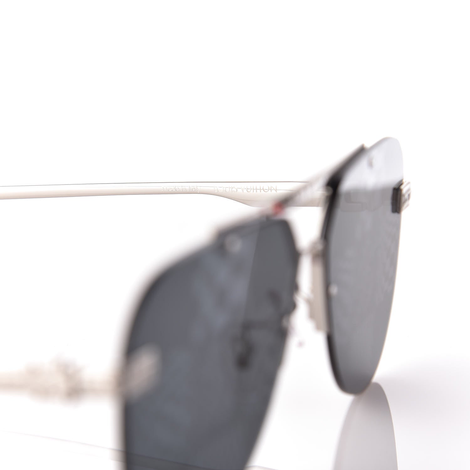 Louis Vuitton Animated Damier Ash Sunglasses Z1441E Silver 6 of 7