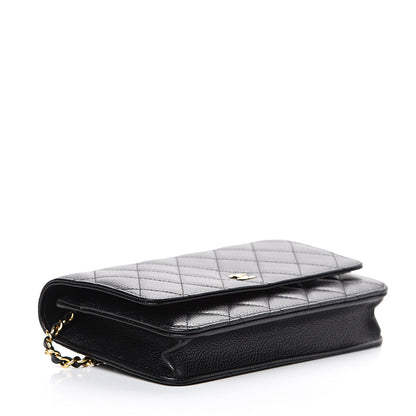 Chanel Caviar Quilted Wallet On Chain WOC Black 3 of 11