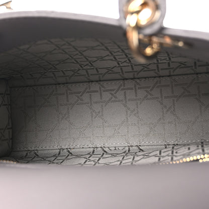 Christian Dior Lambskin Cannage Small My ABCDior Lady Dior Grey 5 of 11