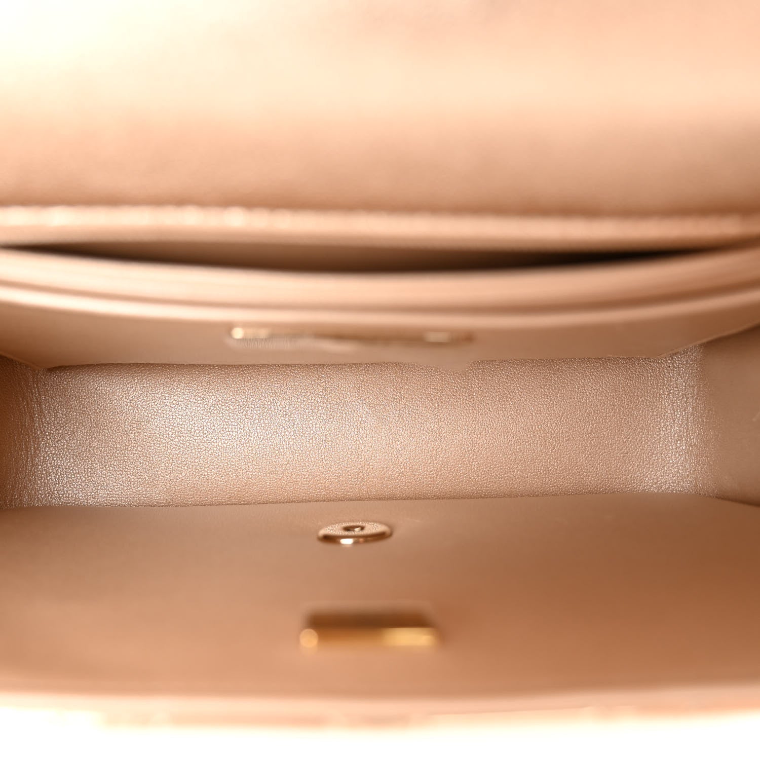 Chanel Mirror Calfskin Metallic Calfskin Quilted Hollywood Boulevard Backpack With Coin Purse Gold 6 of 11