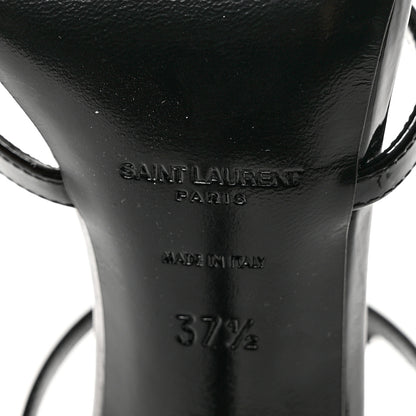 Saint Laurent Patent Cassandra 100 Sandals 37.5 Black 6 of 8
