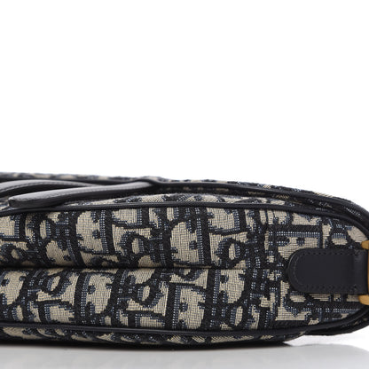 Christian Dior Oblique Saddle Bag Blue 7 of 11