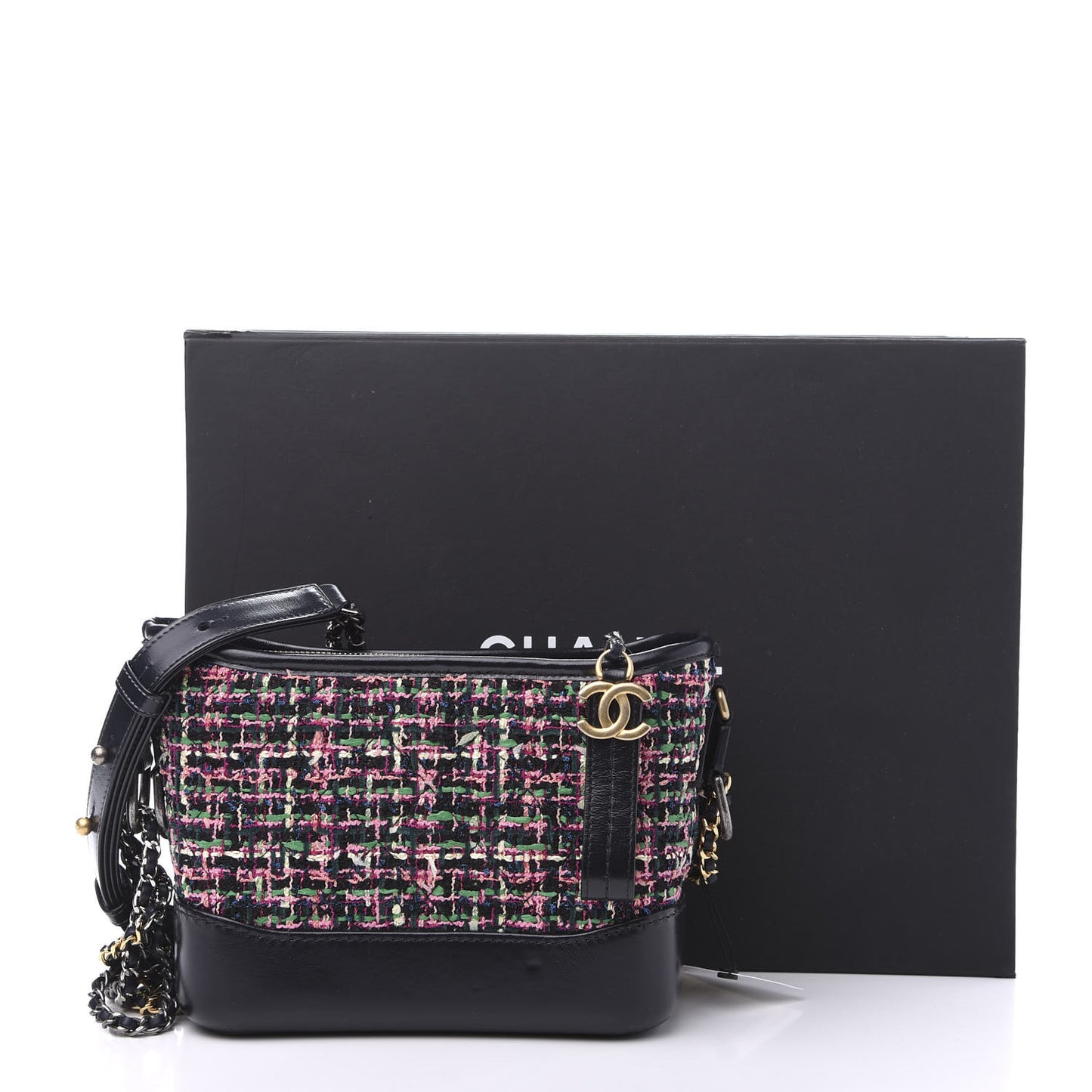 Tweed Calfskin Small Gabrielle Hobo Multi