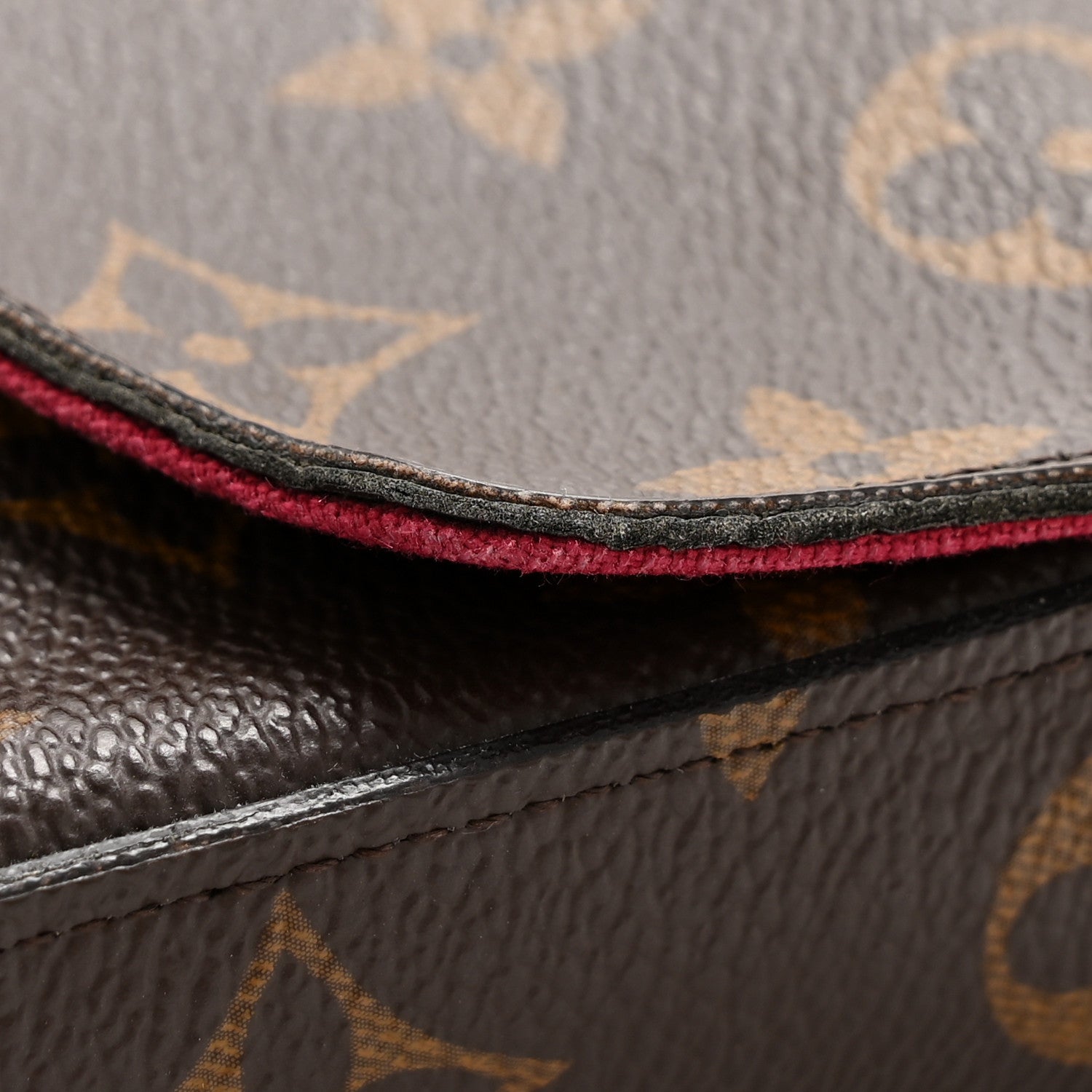 Louis Vuitton Monogram Pochette Felicie Chain Wallet Fuchsia 16 of 17