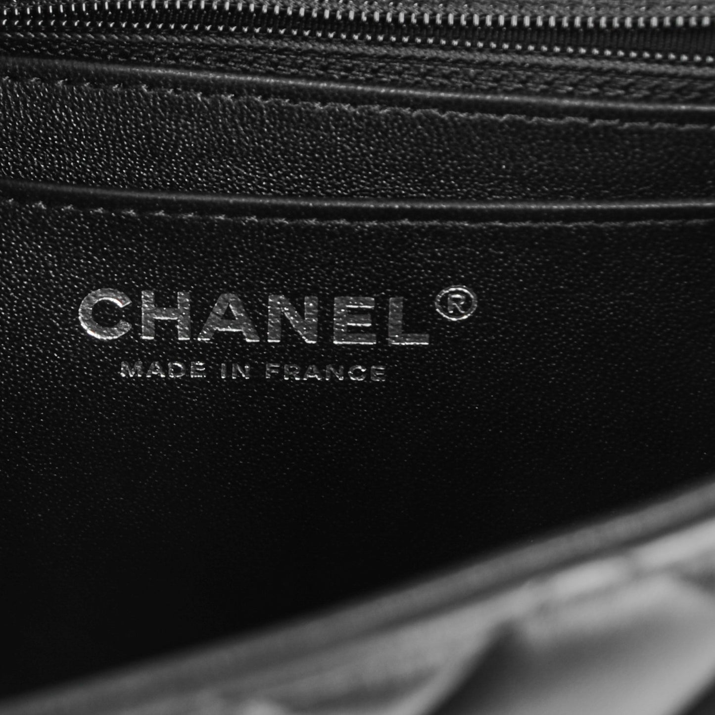 Lambskin Quilted Mini Square Flap Black