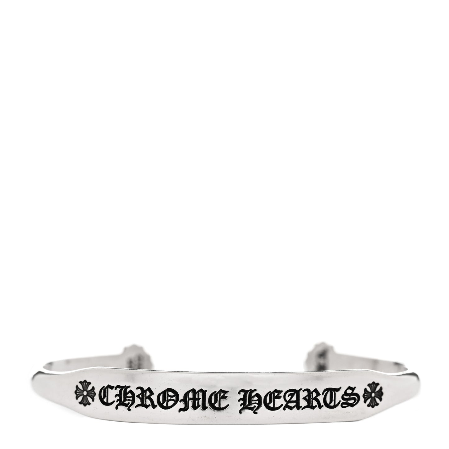 Sterling Silver Flat ID Cuff Bracelet