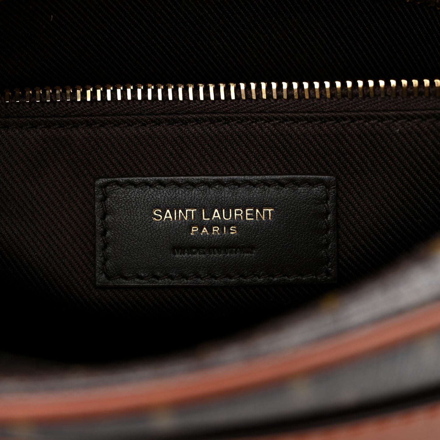 Canvas Smooth Calfskin Le Monogramme Camera Bag Chestnut
