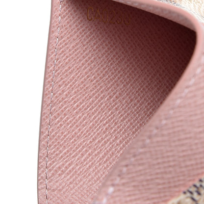 Louis Vuitton Damier Azur Daily Card Holder Rose Ballerine 5 of 7