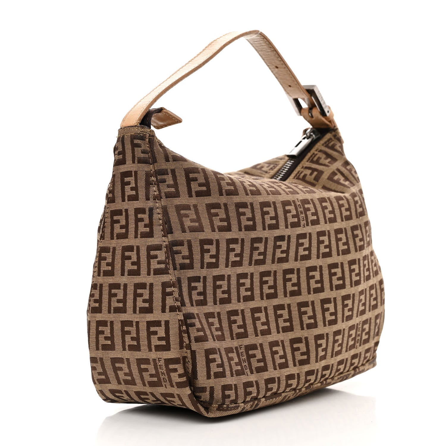Fendi Zucchino Vitello Mini Pochette Tobacco 3 of 11