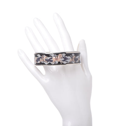 Hermes Enamel Printed Wide Galop Volant Bracelet 70 2 of 7