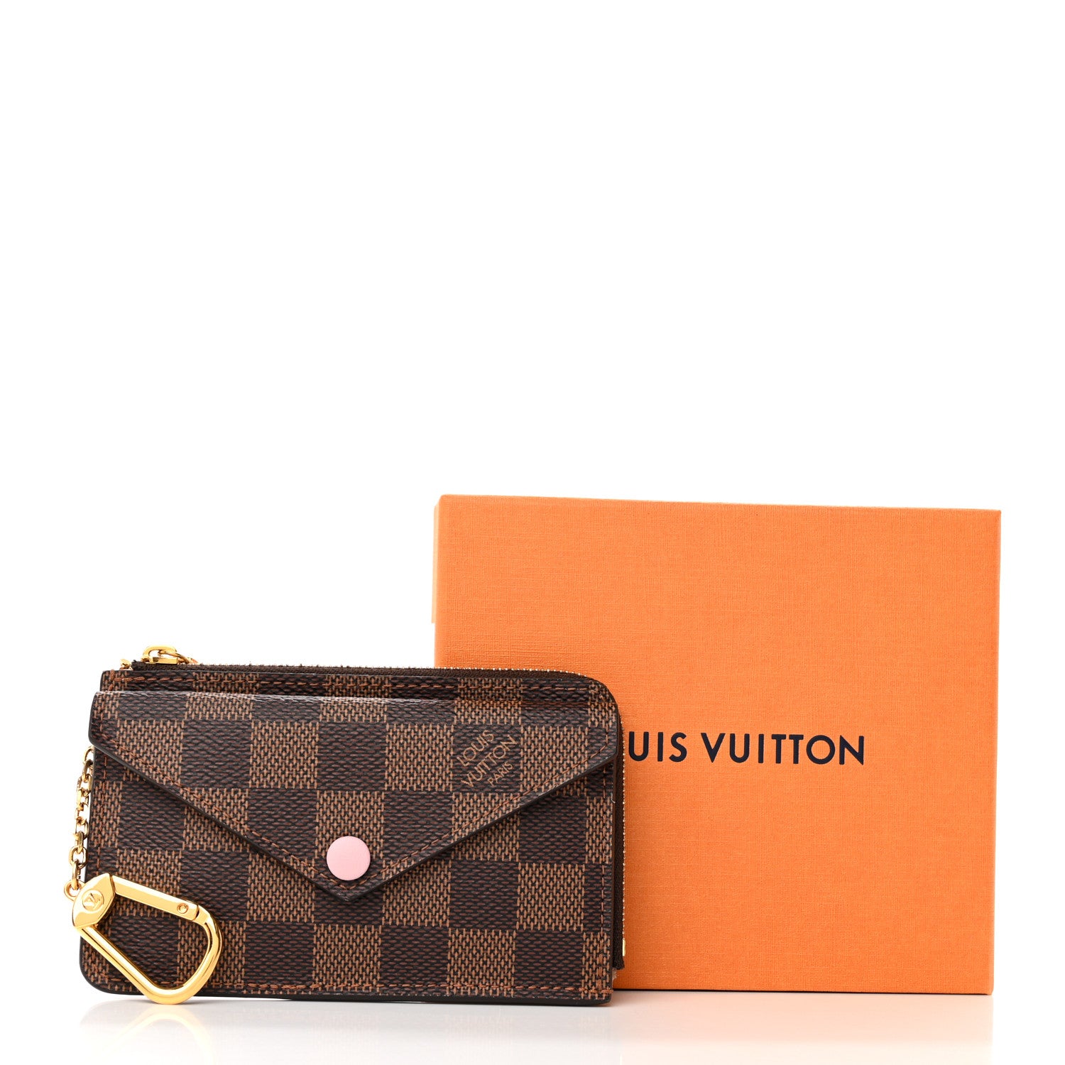Louis Vuitton Damier Ebene Recto Verso Card Holder Rose Ballerine 11 of 11
