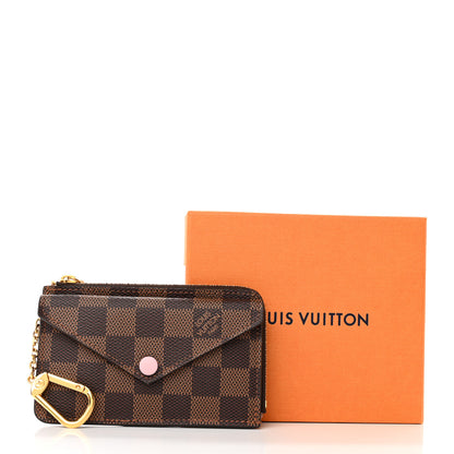 Louis Vuitton Damier Ebene Recto Verso Card Holder Rose Ballerine 11 of 11