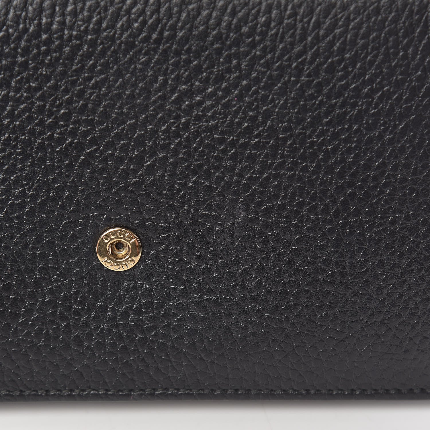 Gucci Dollar Calfskin Interlocking G Chain Wallet Black 9 of 14
