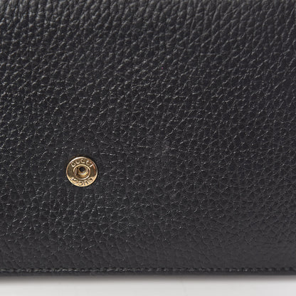 Gucci Dollar Calfskin Interlocking G Chain Wallet Black 9 of 14