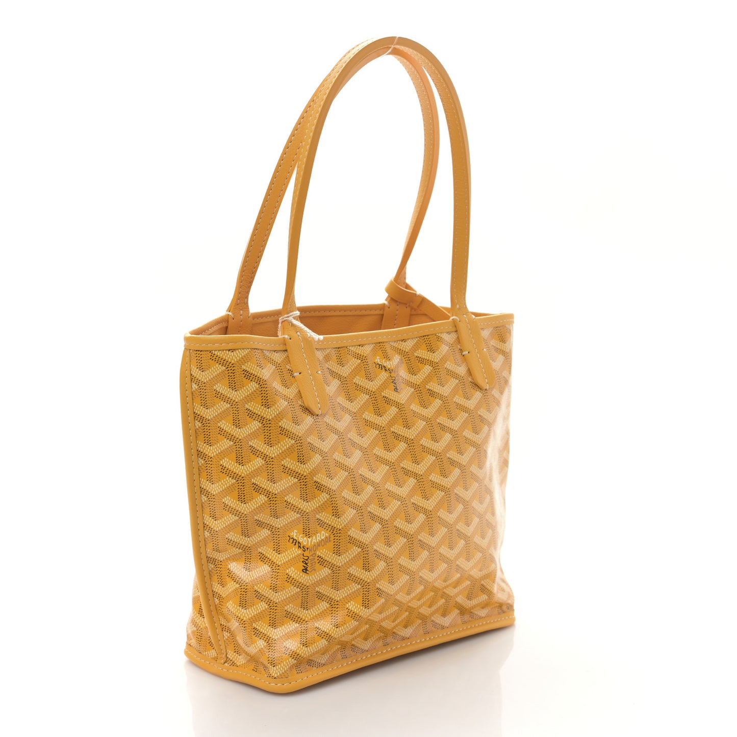 Goyardine Reversible Mini Anjou Yellow