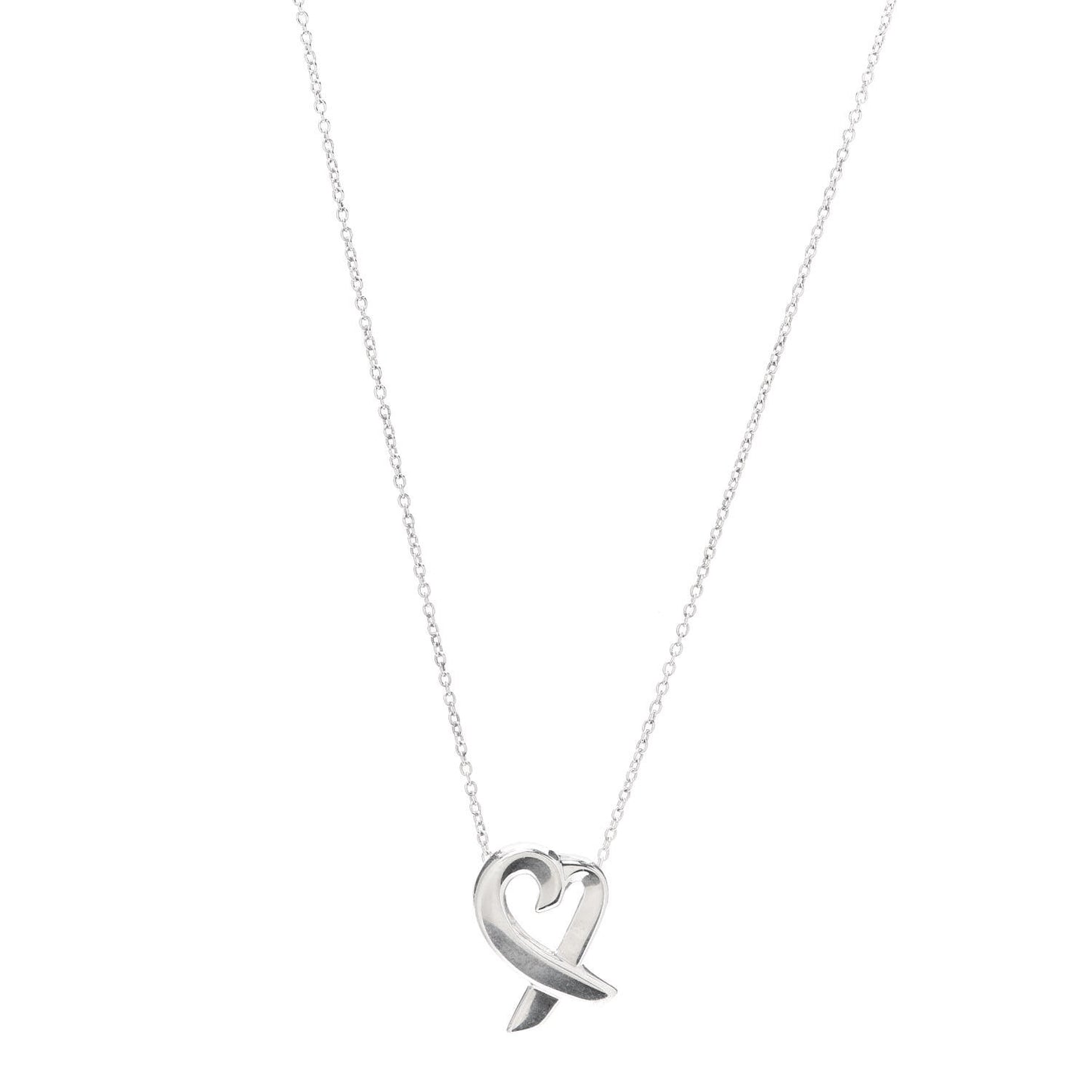 Sterling Silver Small Paloma Picasso Loving Heart Pendant Necklace