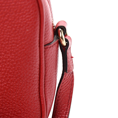 Gucci Pebbled Calfskin Small Soho Disco Bag Tabasco Red 14 of 15