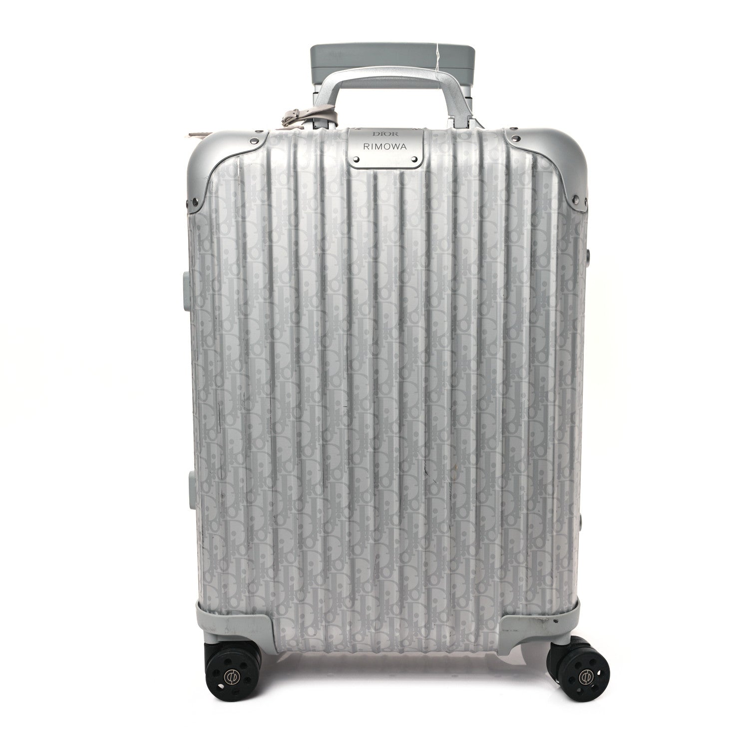 Christian Dior X RIMOWA Aluminum Gradient Cabin Luggage Silver 1 of 12