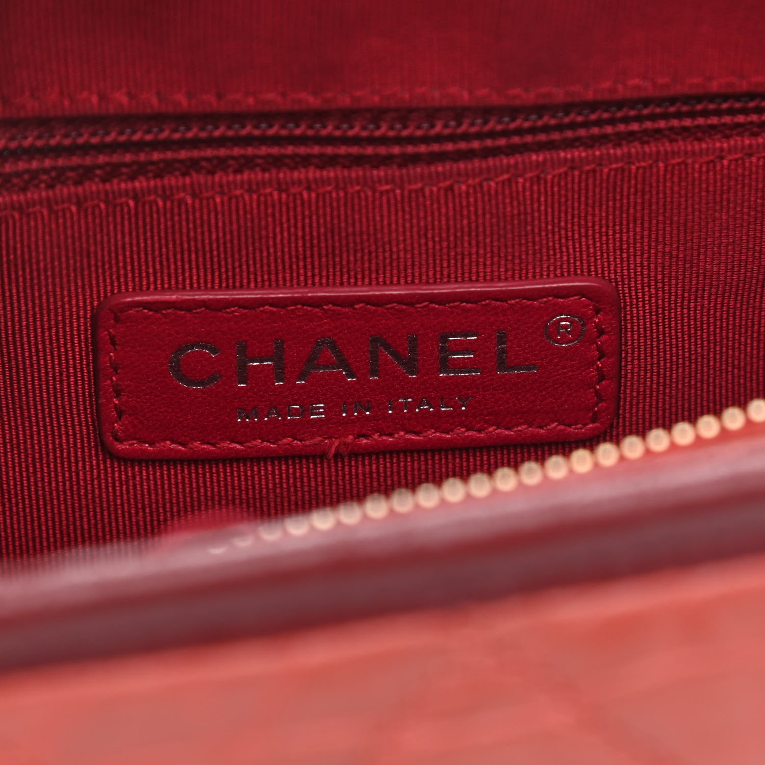 Chanel Aged Calfskin Quilted Small Gabrielle Hobo Red 5 of 8