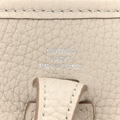 Hermes Taurillon Clemence Zigzag Evelyne TPM Beton Black White Deep Bleu 6 of 11