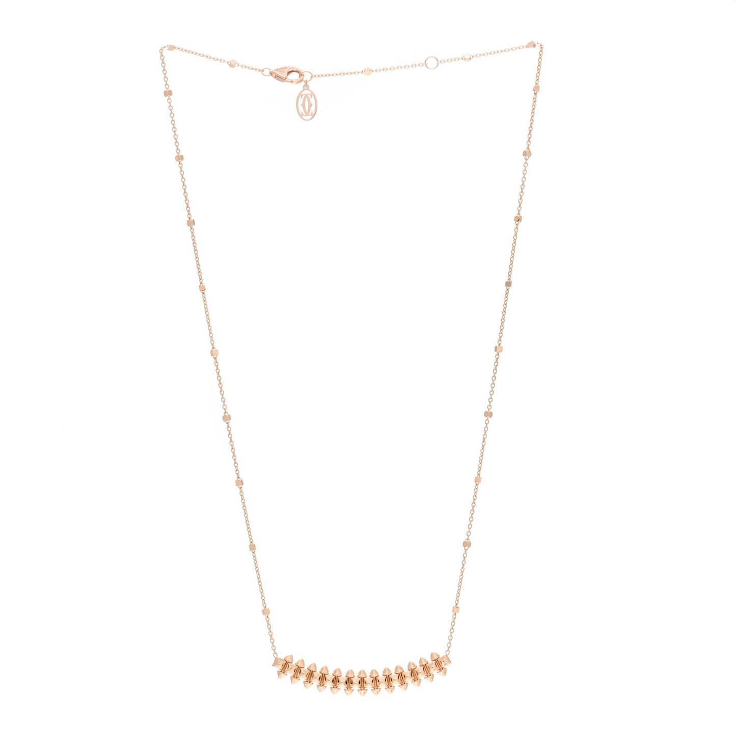 18K Pink Gold Small Clash de Cartier Necklace