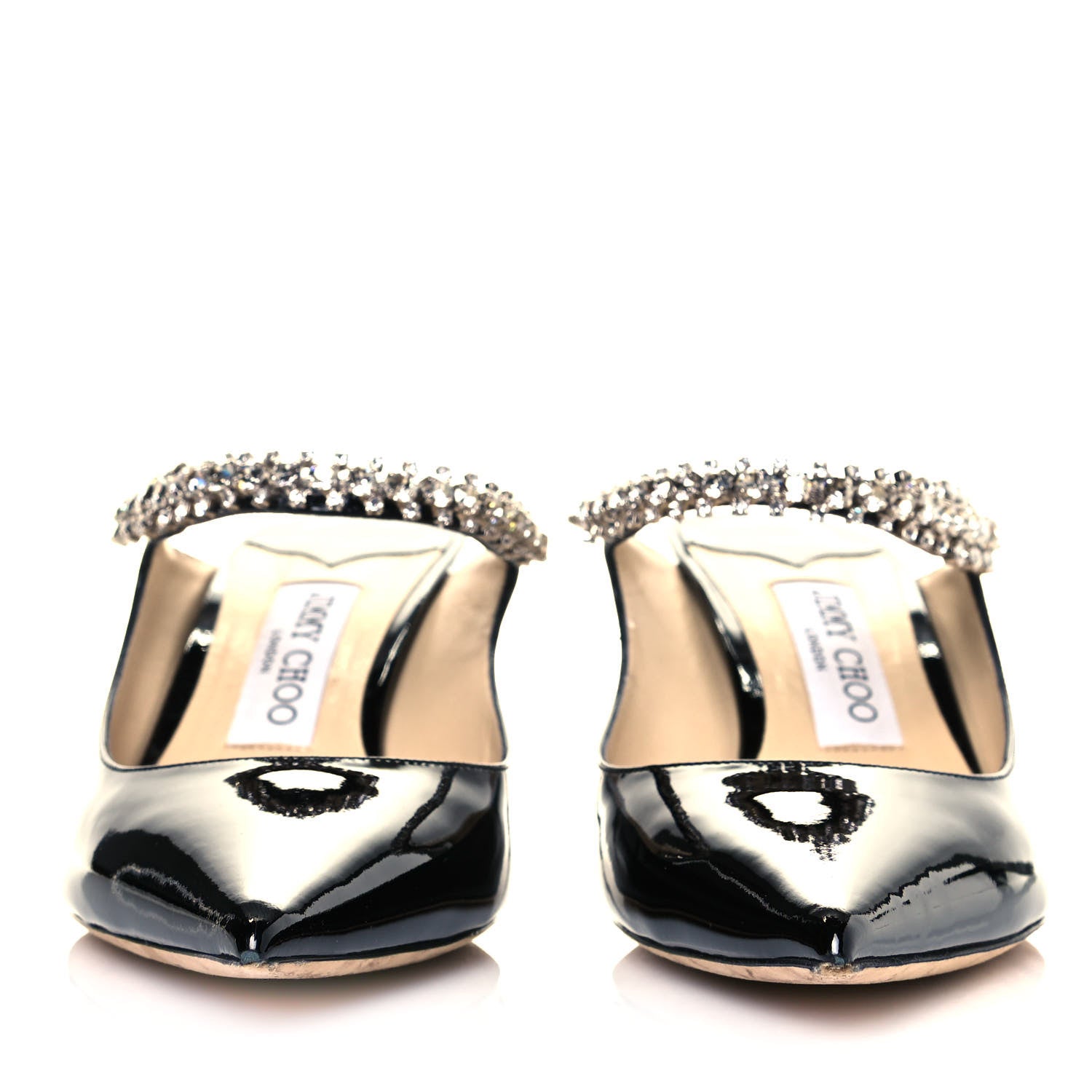 Jimmy Choo Patent Crystal Bing 65 Pumps 39.5 Black 2 of 8