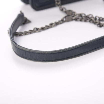 Chanel Lambskin Plexiglass Boy Brick Flap Blue 8 of 13