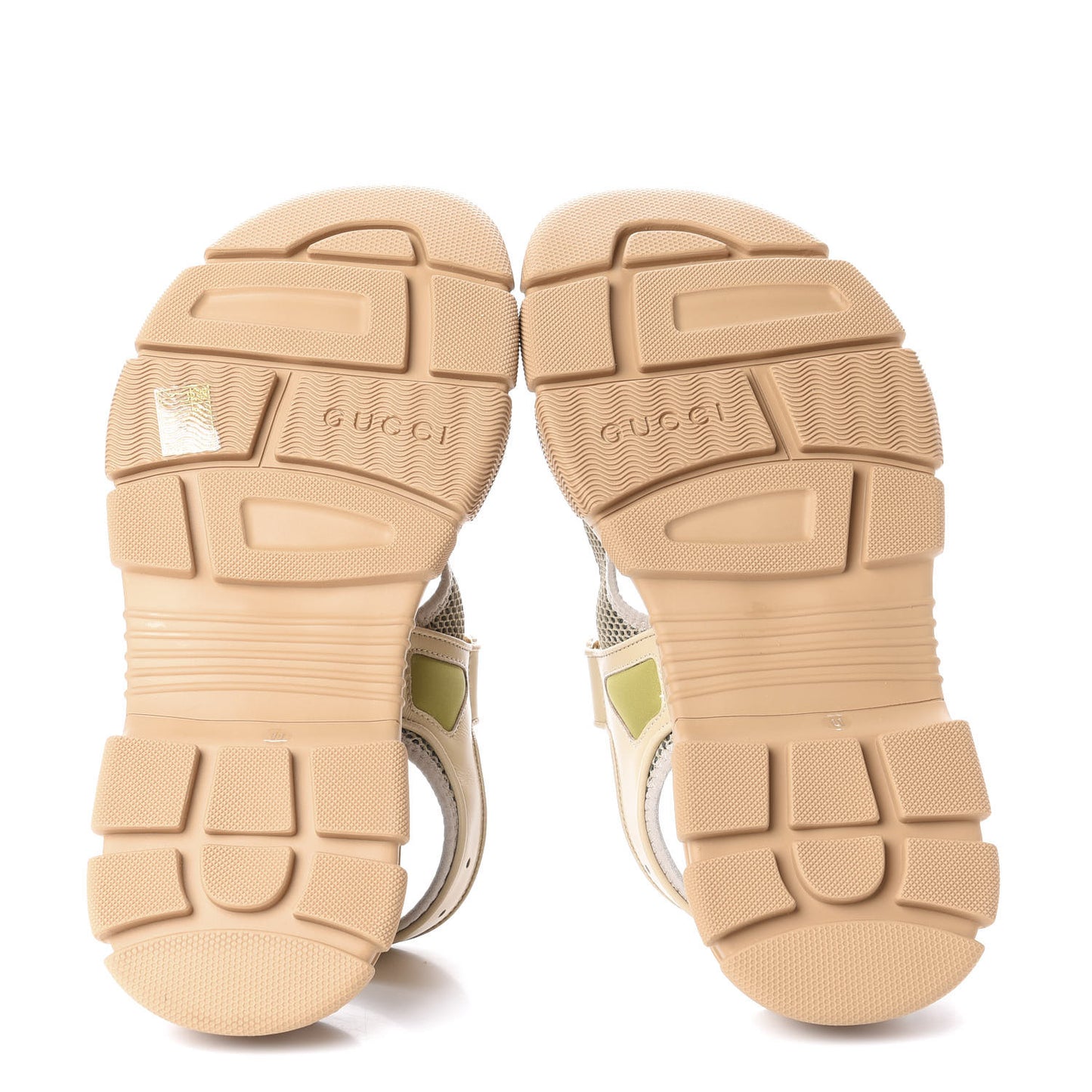X SEGA Nappa Mesh Mens Aguru Sandals 11 Sand Storm Gold