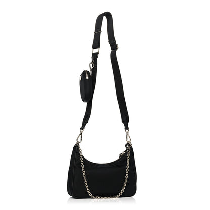Prada Nylon Re-Edition 2005 Shoulder Bag Black 3 of 13