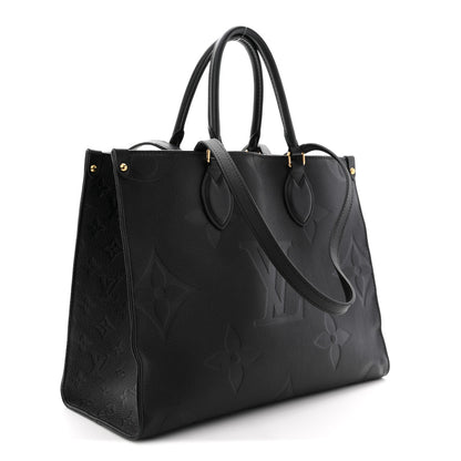 Louis Vuitton Empreinte Monogram Giant Onthego MM Black 3 of 11