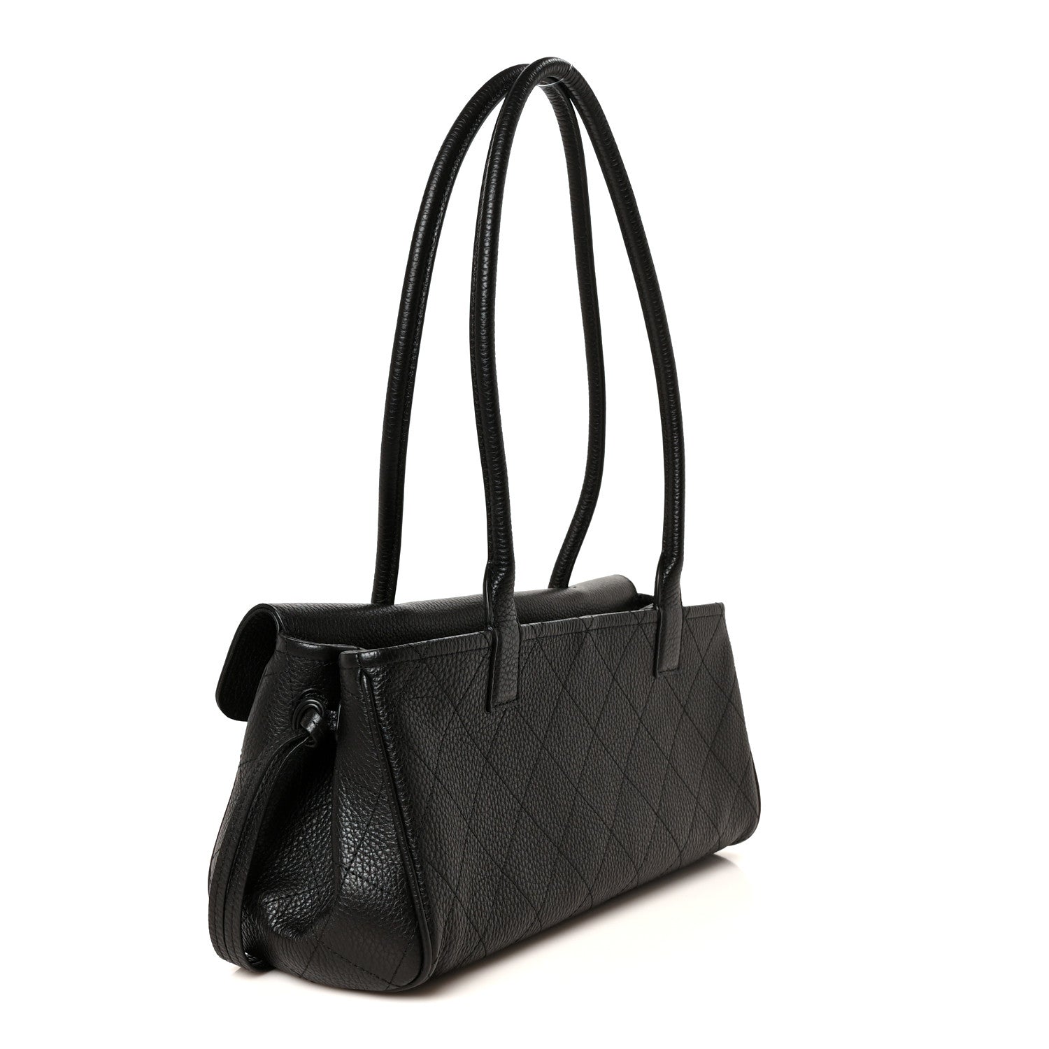 Chanel Grained Calfskin Stitched Urban Essentials Small Shopping Bag Black 3 of 11