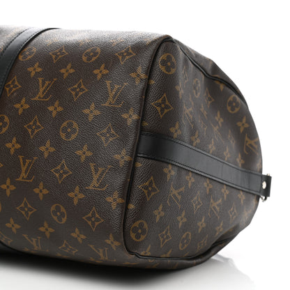 Louis Vuitton Monogram Macassar Keepall Bandouliere 45 11 of 12