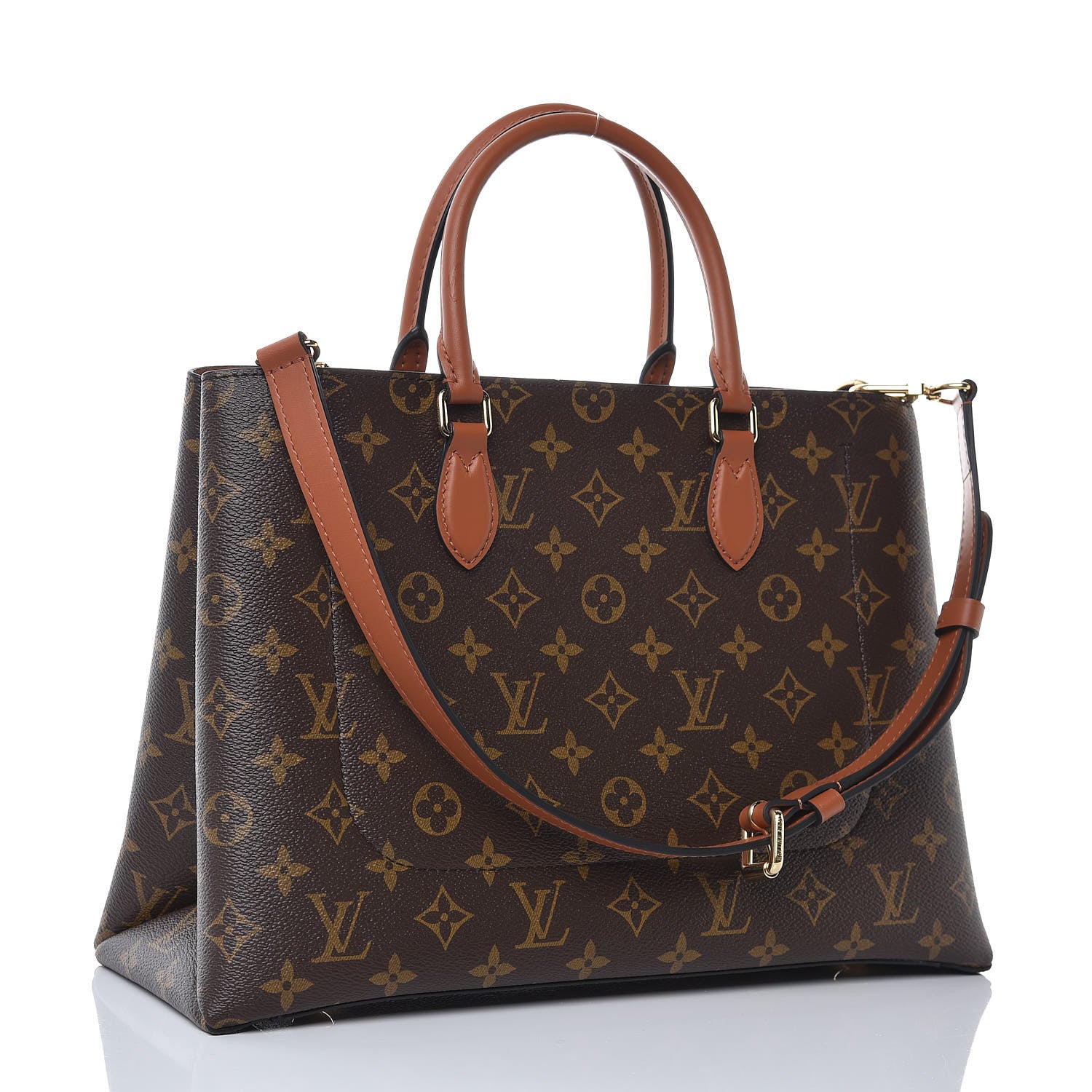 Louis Vuitton Monogram Flower Tote Caramel 3 of 9