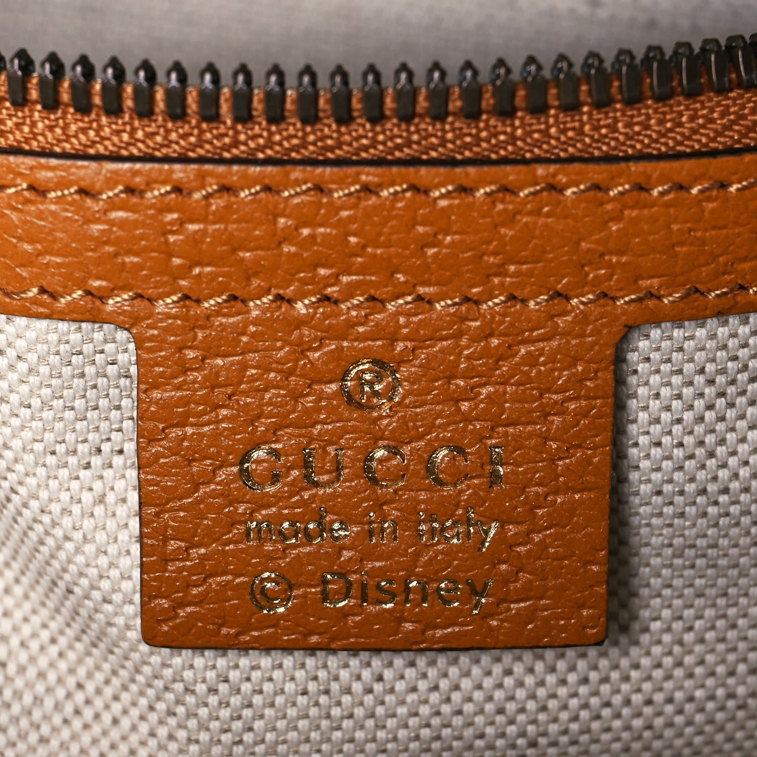 Gucci X DISNEY Mini Vintage GG Supreme Monogram Mickey Mouse Small Dome Backpack Beige Vintage Sun Oil 6 of 15