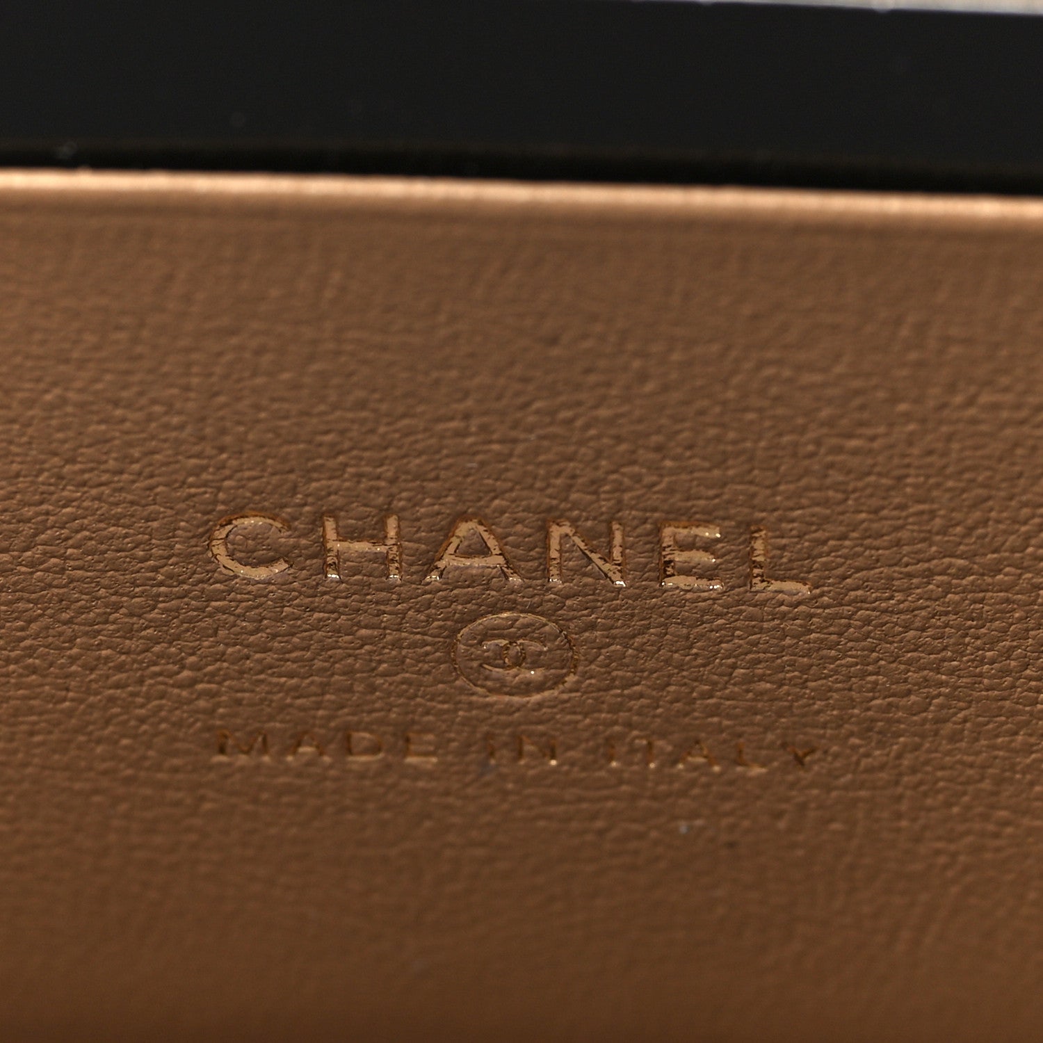 Chanel Lambskin Quilted Metal Small Top Handle Vanity Case With Chain Beige 6 of 10