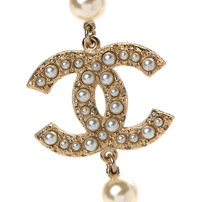Chanel Pearl CC 100th Anniversary Necklace Light Gold 4 of 8
