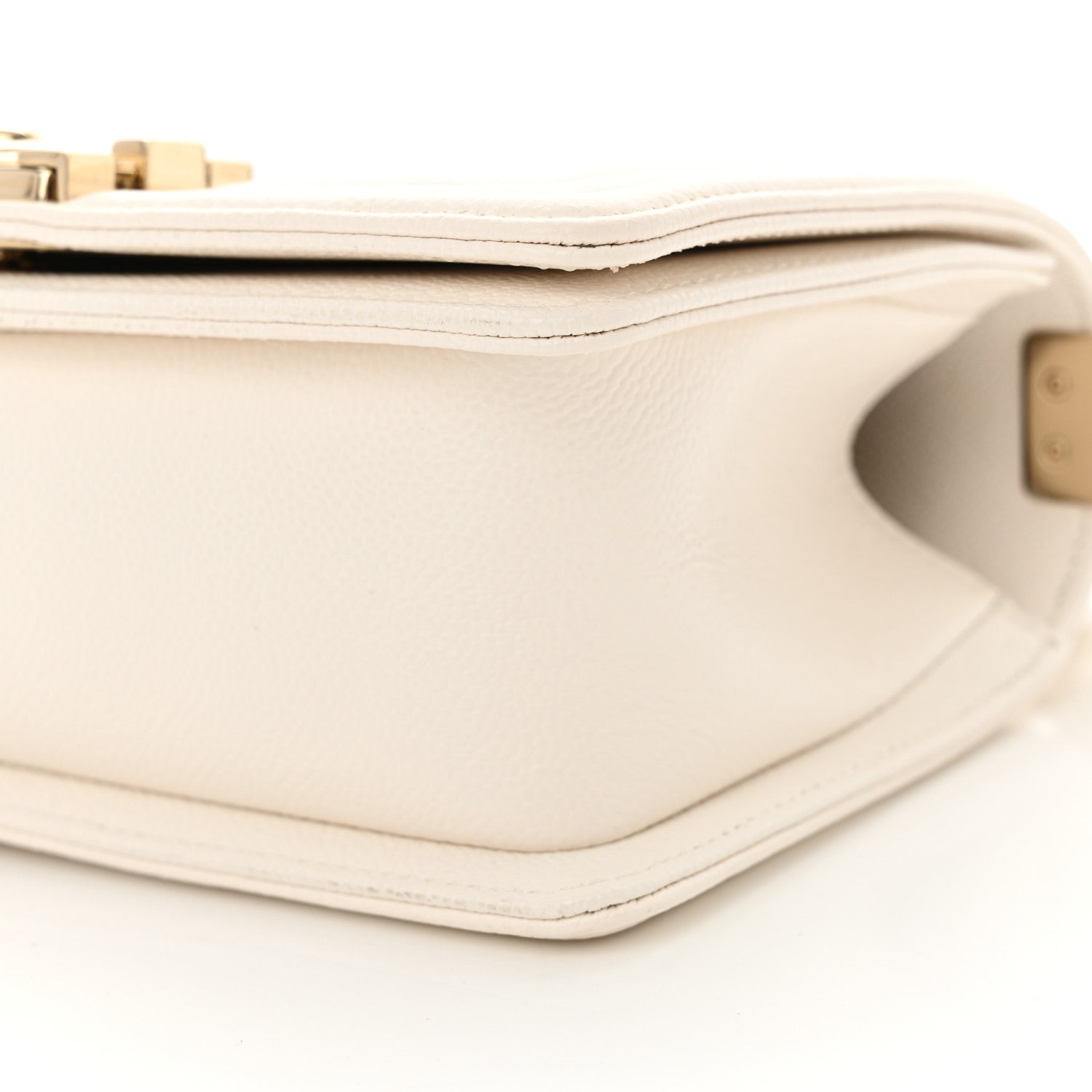 Chanel Caviar Quilted Small Boy Flap White 10 of 10