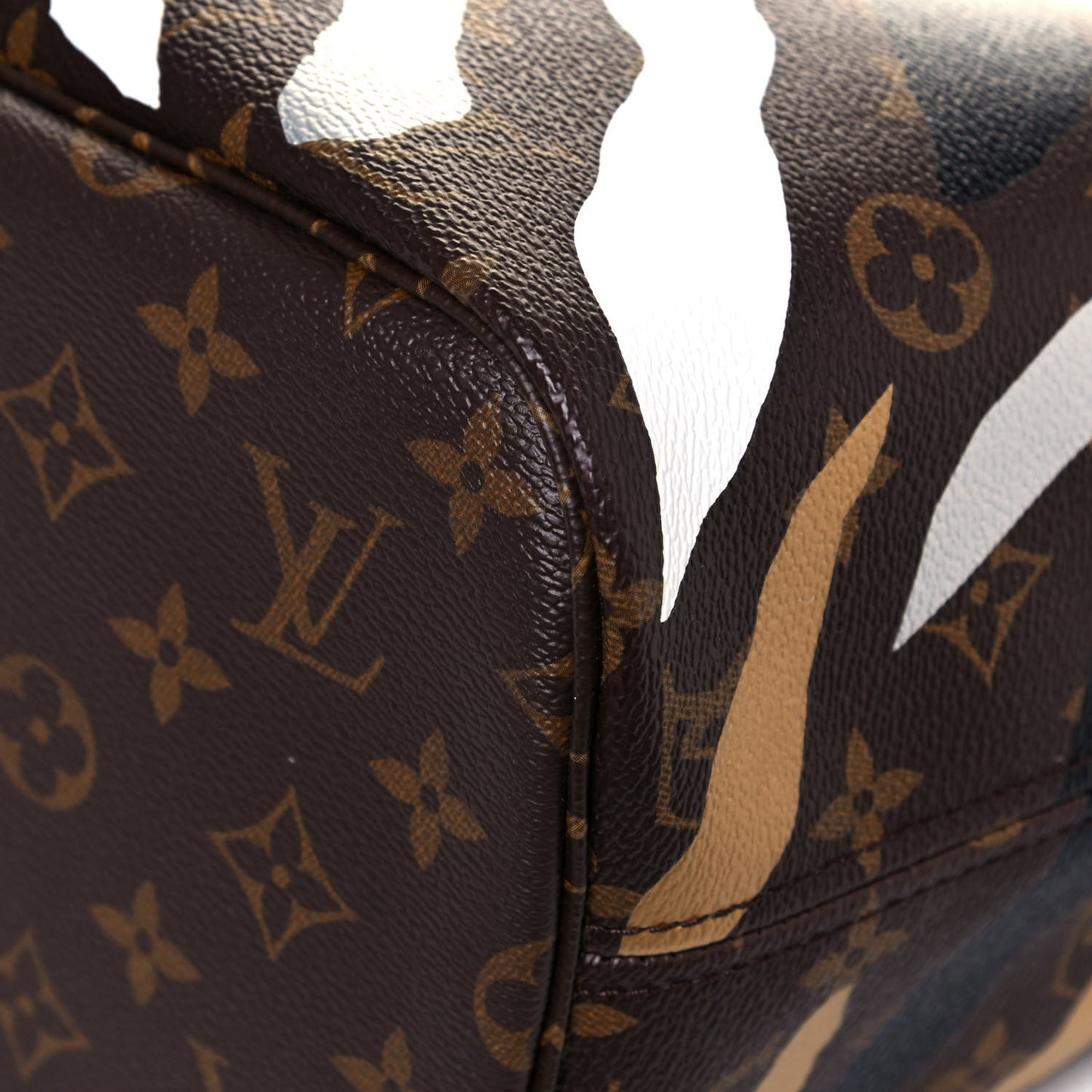 X LOL Monogram Neverfull MM Gold Silver