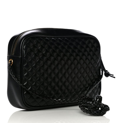 Gucci Calfskin Web Trapuntata Small GG Shoulder Bag Black 3 of 12