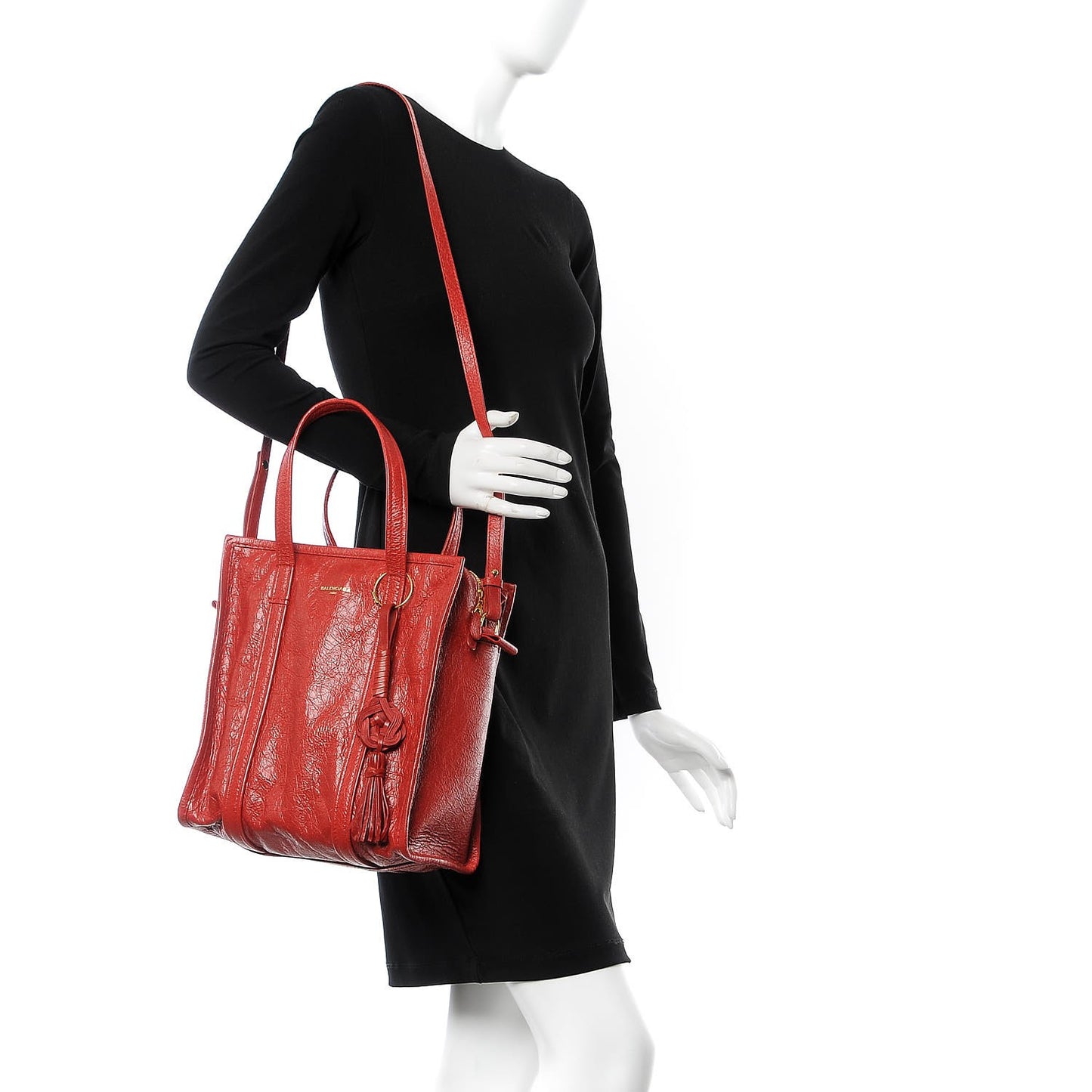 Agneau Small Bazar Shopper Tote Rouge Groseille