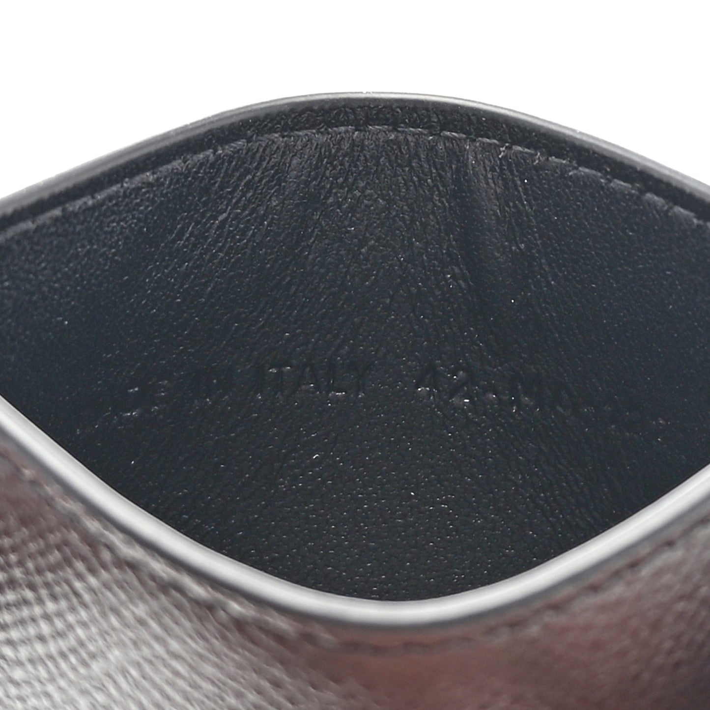 Grained Calfskin 30 Montaigne Card Holder Black
