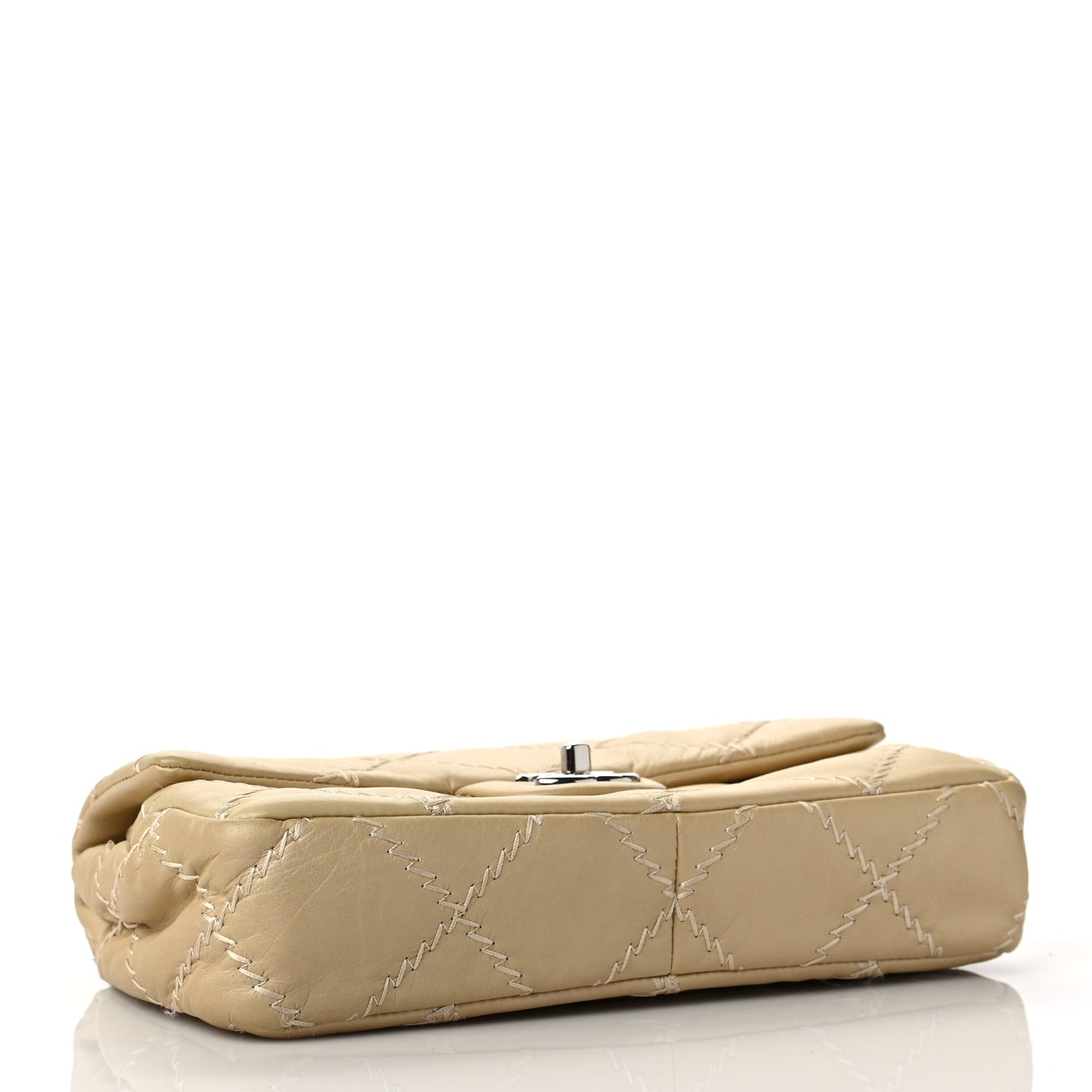 Calfskin Ultimate Stitch Flap Gold